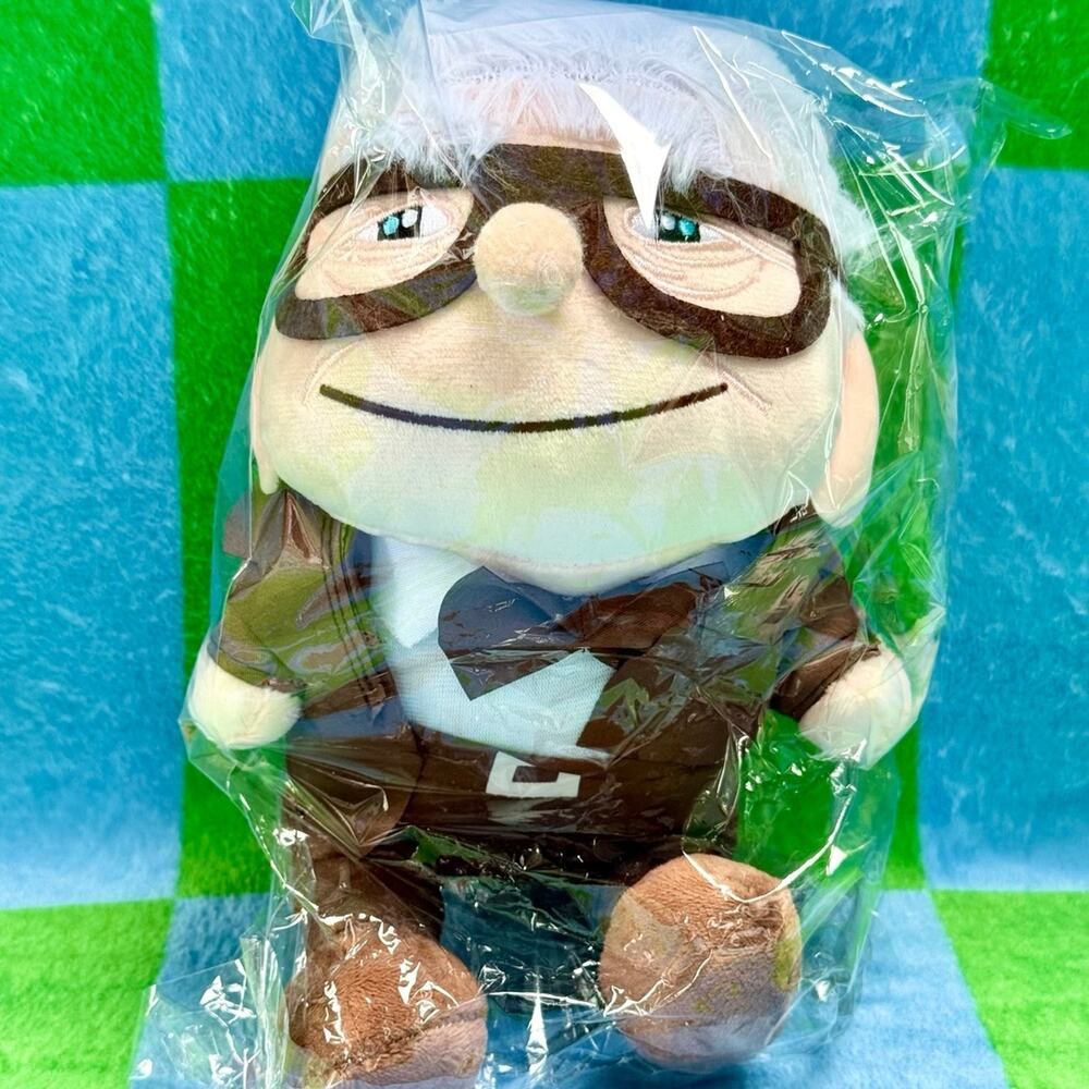 Disney UP Carl Fredricksen Plush SEALED Sitting Pose